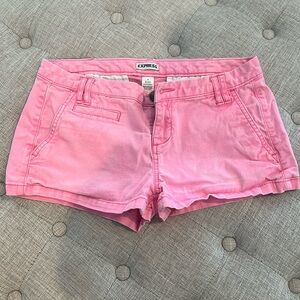 Bright pink express shorts